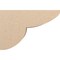 Ekena Millwork 11"W x 33"D x 22"H Classic Crestline Rough Cedar Woodgrain TimberThane Corbel, Primed Tan CORUR11X33X22CRERCPR - alternate 6